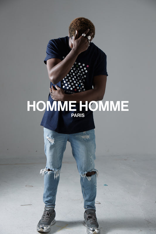 "POINTS ET COULEURS" MEDIUM FIT  T-SHIRT